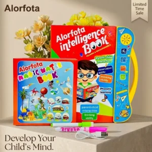 Toha Intelligence Talking Book & Magic Water Drawing Book for Kids – Rechargeable Educational Learning Toy With 10 Updates